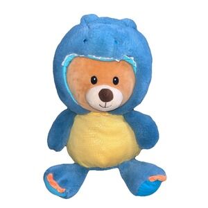 Spark Create Imagine Dinosaur Bear Plush - Blue Dino Costume Teddy Bear - 12"